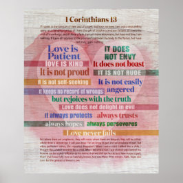 1 Corinthians 13 - Kärlek Poster