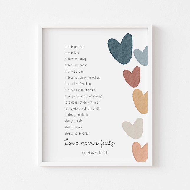 1 Corinthians 13 Kärlek poster (Skapare uppladdad)