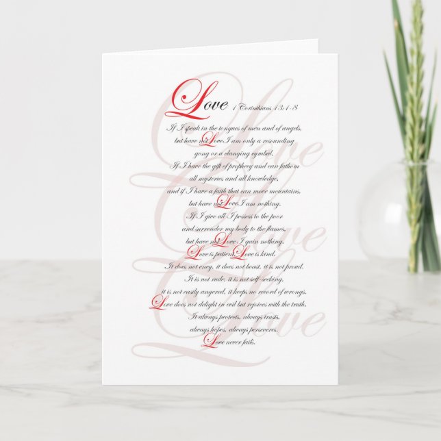 1 Corinthians 13 Kort (Framsida)