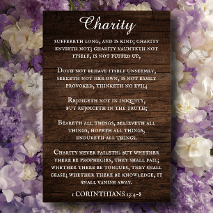 1 Corinthians 13 Kung James Scripture Christian Poster