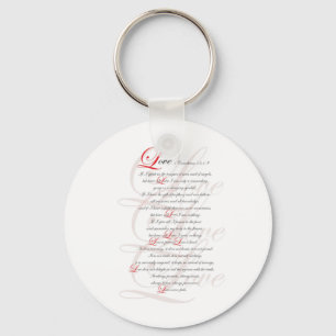 1 Corinthians 13 Nyckelring