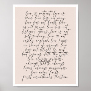 1 Corinthians 13 Poster