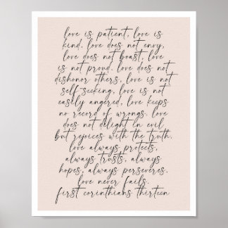 1 Corinthians 13 Poster