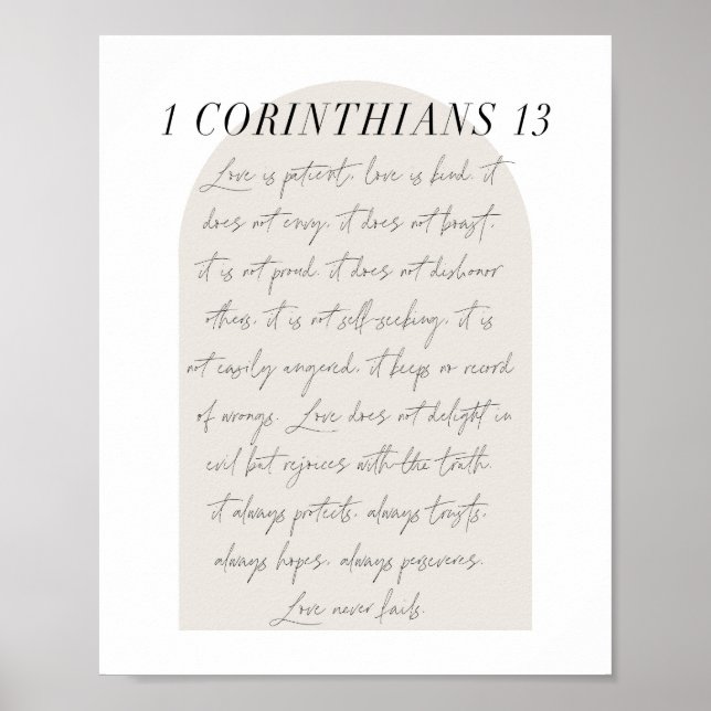 1 Corinthians 13 Poster (Framsidan)