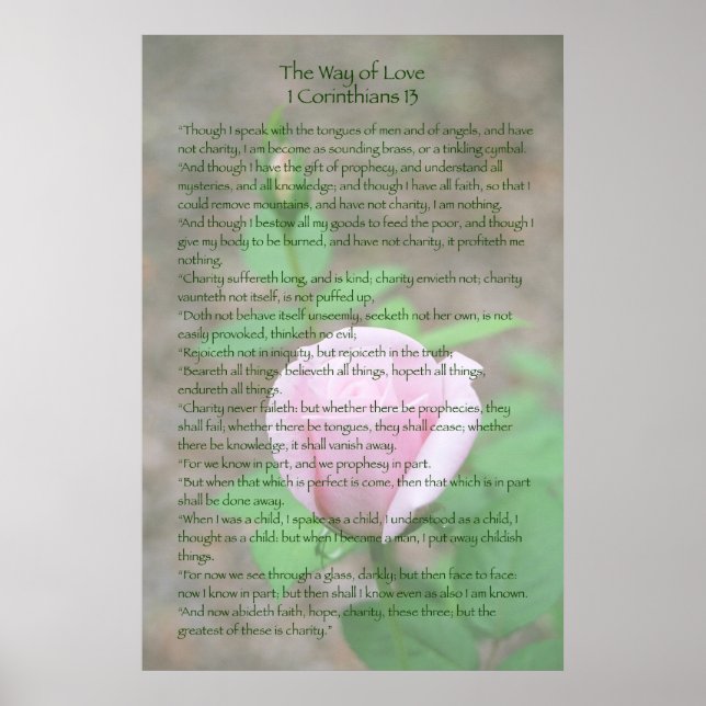 1 Corinthians 13 Poster (Framsidan)