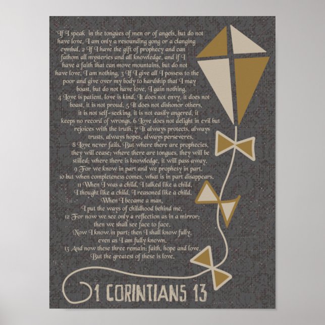 1 Corinthians 13 Poster (Framsidan)