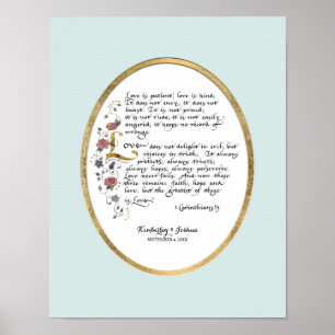 1 Corinthians 13, Scripture för Poster