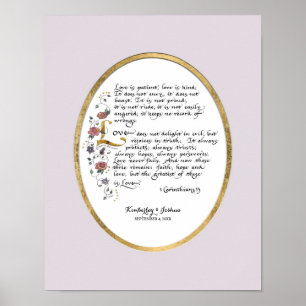 1 Corinthians 13, Scripture för Poster