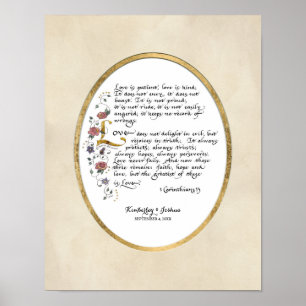 1 Corinthians 13, Scripture för Poster