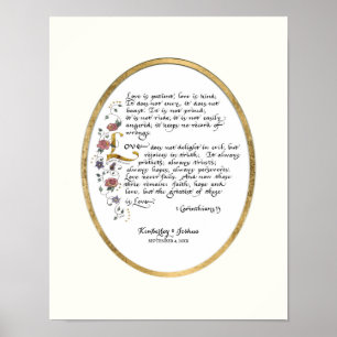 1 Corinthians 13, Scripture för Poster