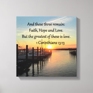 1 CORINTHIANS 13 SUNSET DESIGN CANVASTRYCK