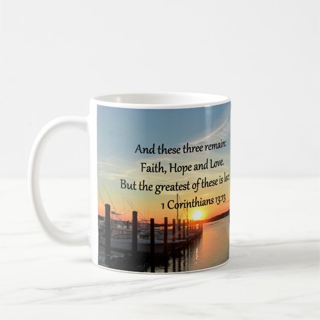 1 CORINTHIANS 13 SUNSET DESIGN KAFFEMUGG (Vänster)