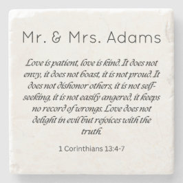 1 Corinthians 13 Surname Bröllop Stenunderlägg