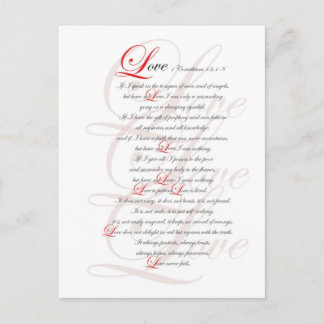 1 Corinthians 13 Vykort