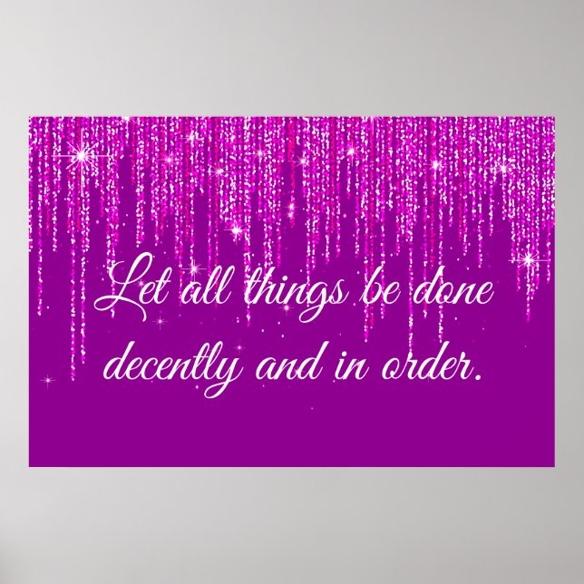 1 Corinthians 14:40 Poster (Framsidan)