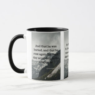 1 Corinthians 15:4 Bible Scripture Pic Tone Mugg