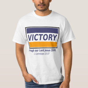 1 Corinthians 15:57 Seger genom Jesus Kristus T Shirt