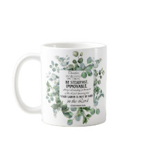 1 Corinthians 15:58 Inspirational Verse Eucalyptus