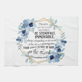 1 Corinthians 15:58, inspirationsfull Blommigt Kökshandduk