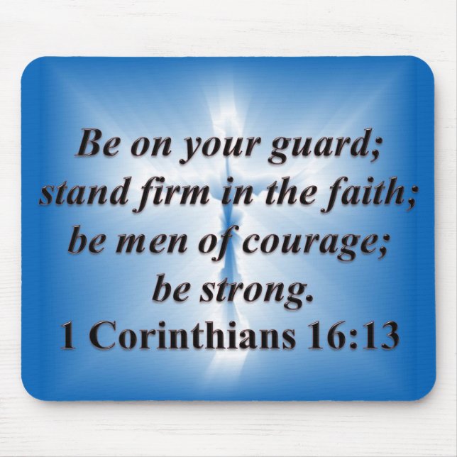 1 Corinthians 16:13 Musmatta (Framsidan)
