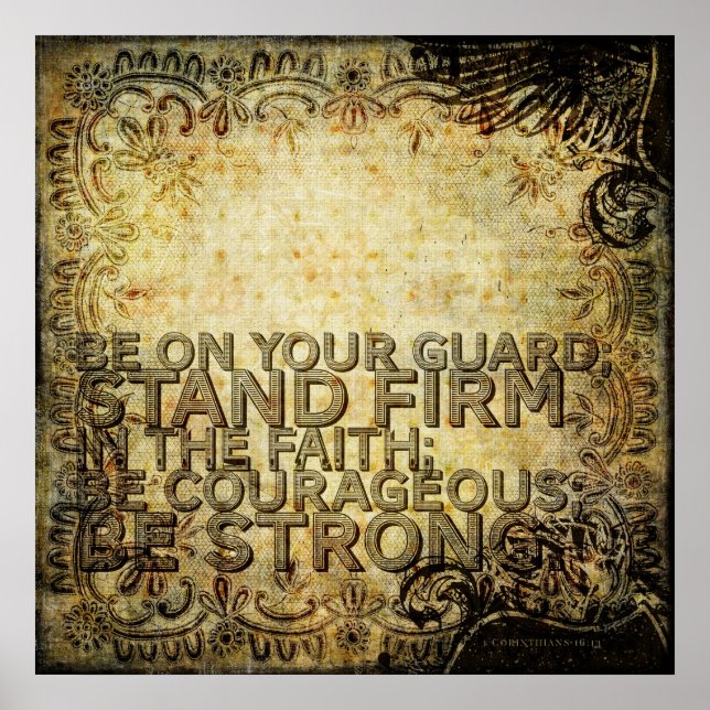 1 Corinthians 16:13 Poster (Framsidan)