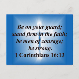 1 Corinthians 16:13 Vykort