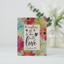 1 Corinthians 16 14 Allt i Bibelversen i Kärlek