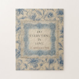 1 Corinthians 16:14 Do Everything in Love Vintage  Pussel