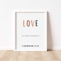 1 Corinthians 16:14 Kärlek poster