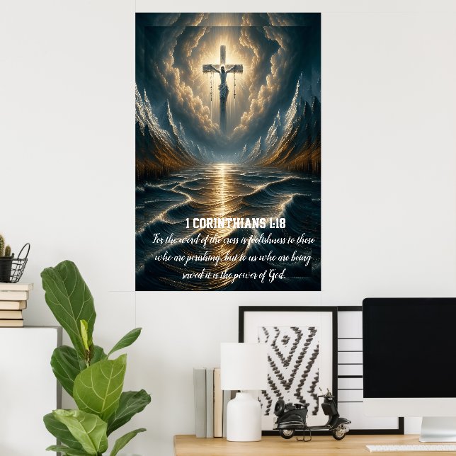 1 Corinthians 1:18 dumhet mot dem som är Poster (Hemmakontoret)