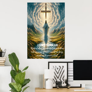 1 Corinthians 1:18 dumhet mot dem som är Poster