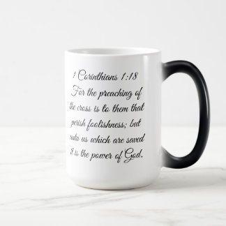1 Corinthians 1:18 Scripture Cross Mug Magisk Mugg