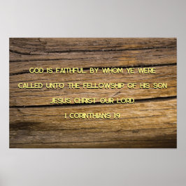 1 Corinthians 1:9 Poster