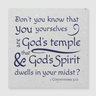 1 Corinthians 3:16 Du är Guds tempel