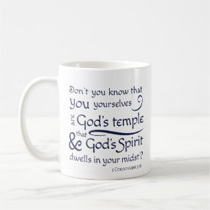 1 Corinthians 3:16 Du är Guds Temple Kaffemugg