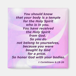 1 Corinthians 6:19-20 Magnet