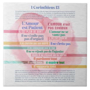 1 Corinthiens 13, Hymne à l'Kärlek Kakelplatta