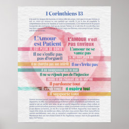 1 Corinthiens 13, Hymne à l'Kärlek Poster