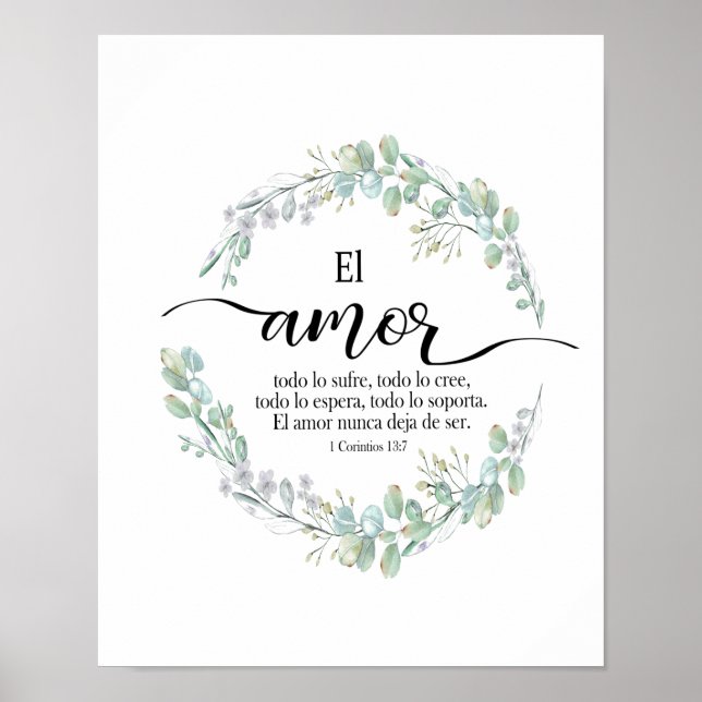 1 corintios 13, El amort Póster Poster (Framsidan)