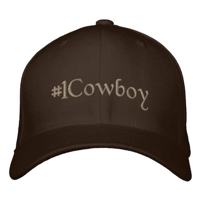 #1 Cowboy Broderad Keps (Framsida)