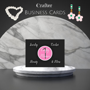 1 Crafty Mamma Girly Visitkort