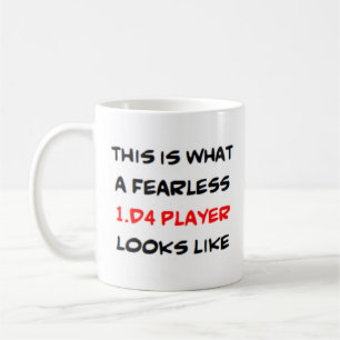 1.d4 schackspelare, fantastisk kaffemugg