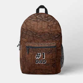 #1 Dad Leather-look
