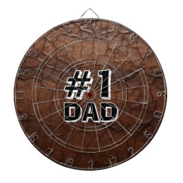 #1 Dad Leather-look Darttavla