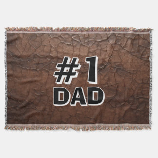 #1 Dad Leather-look Filt