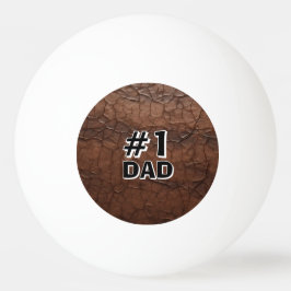 #1 Dad Leather-look Pingisboll