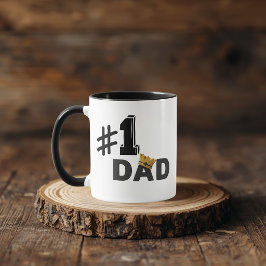 #1 Dad Love Personalized Mug Mugg