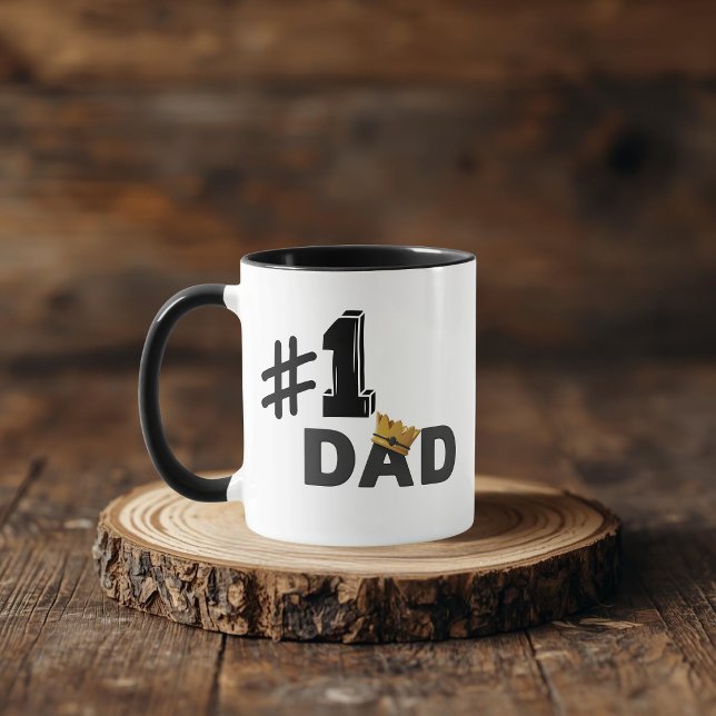 #1 Dad Love Personalized Mug Mugg (Skapare uppladdad)