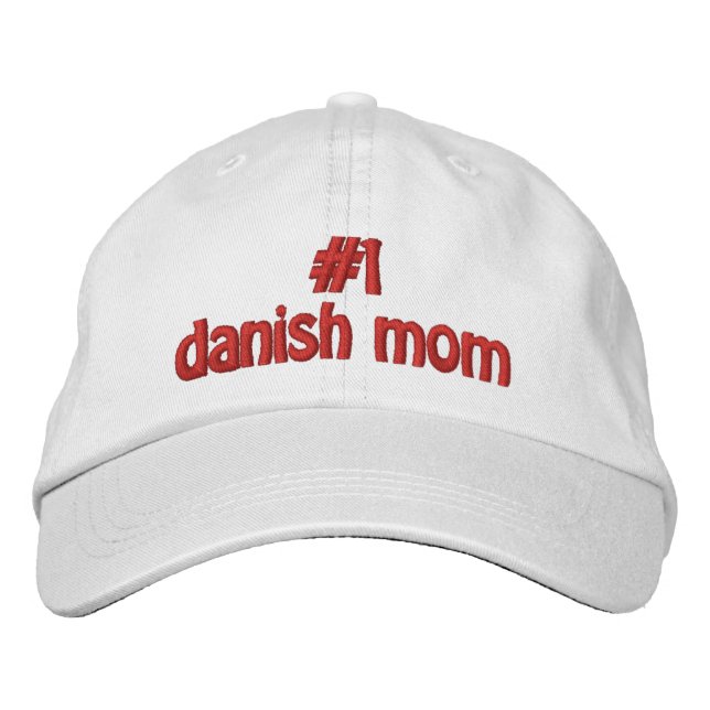 #1 Dansk Mamma Broderad Keps (Framsida)