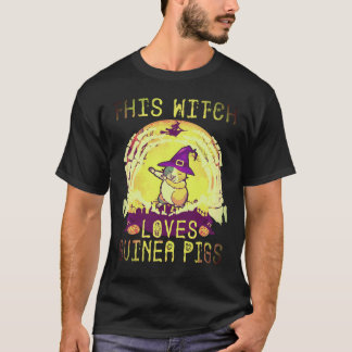 1 Denna häxa älskar marsvin Halloween T Shirt